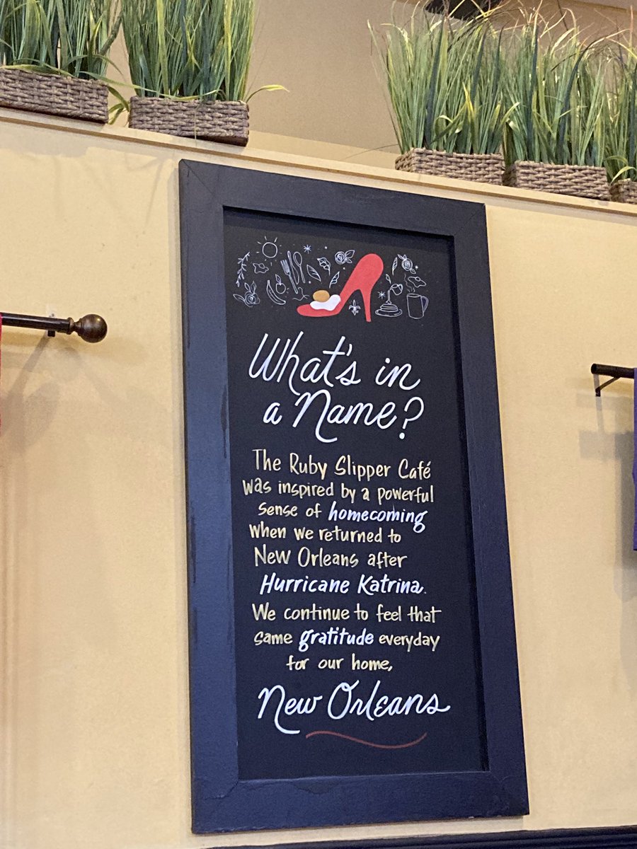drv_ad's tweet photo. Last day at the #AACTE22 conference having Brunch 🍳 at the famous @RubySlipperCafe 👠
Did you know @RubySlipperCafe
was inspired by a powerful sense of homecoming when people returned to New Orleans after hurricane Katrina?
#SundayBrunch #sundayvibes #Sunday #SundayFeels https://t.co/97wpIwMCT4