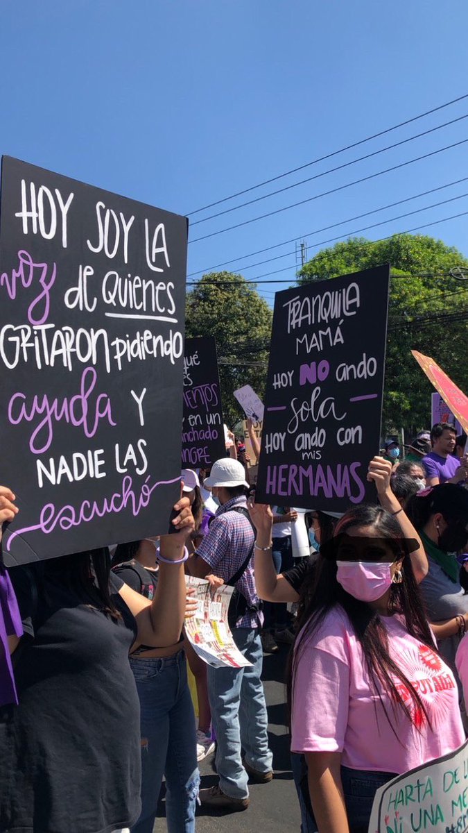 Por todas las que ya no tienen voz 💜#8M2022 #NiUnaMenos