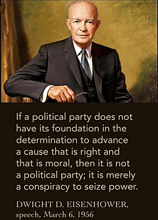 CalameDiana's tweet photo. @patriottakes #RickyShroder Pres Eisenhower did defeat the Nazis-U know what that makes him-an AntiFa *****General-who had this⤵️ 2 say abt a political party-During a global pandemic what is right & moral would be wear the f-ing mask-u know what is not right & moral the J6 insurrection https://t.co/gQVCmIHv8X