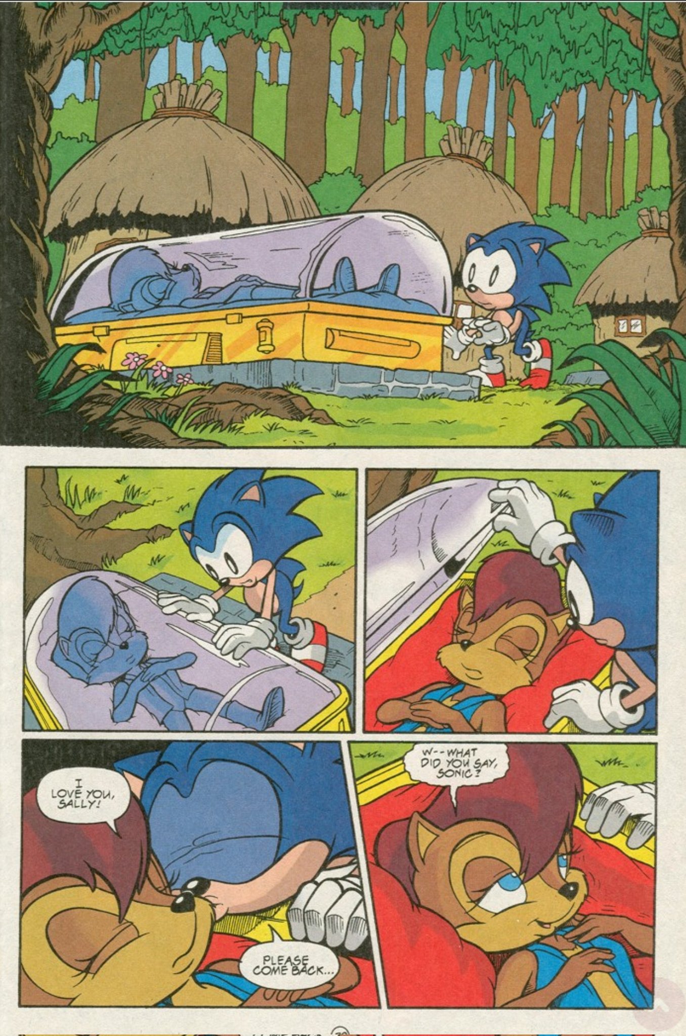 sonic and sally kiss