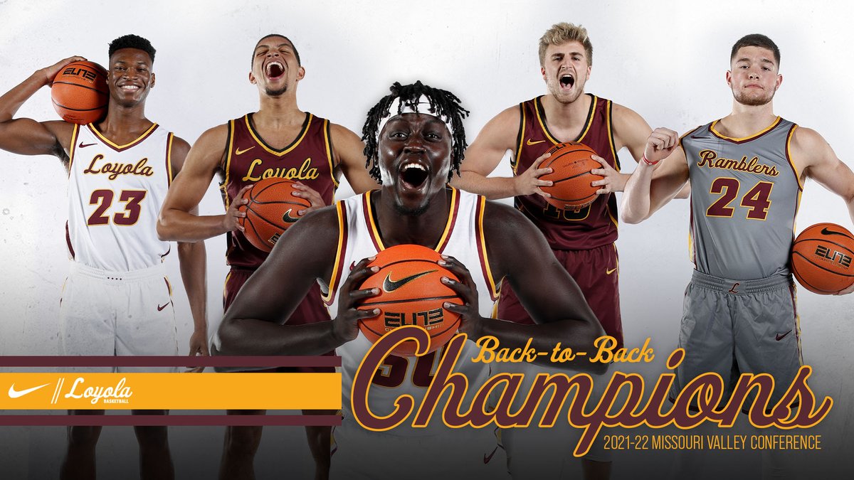 RamblersMBB's tweet photo. RAMBLERS ARE BACK-TO-BACK CHAMPS! 🏆 https://t.co/1AbJmFJi8U