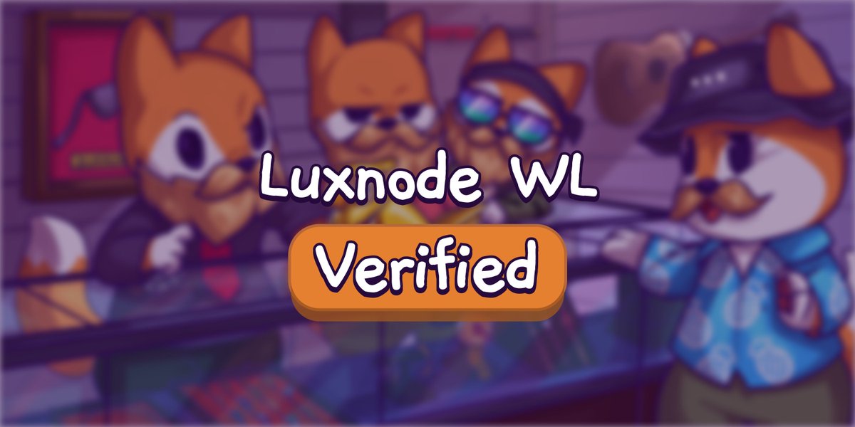 FamousFoxFed's tweet image. Luxnode WL Token (famousfoxes.com/tokenmarket/LU…) has been verified on our Famous Token Market, a safe and secure way to p2p trade tokens! 
@LuxnodeNFT
famousfoxes.com/tokenmarket

#FamousFoxes $SOL #SolanaNFTs #Whitelist
