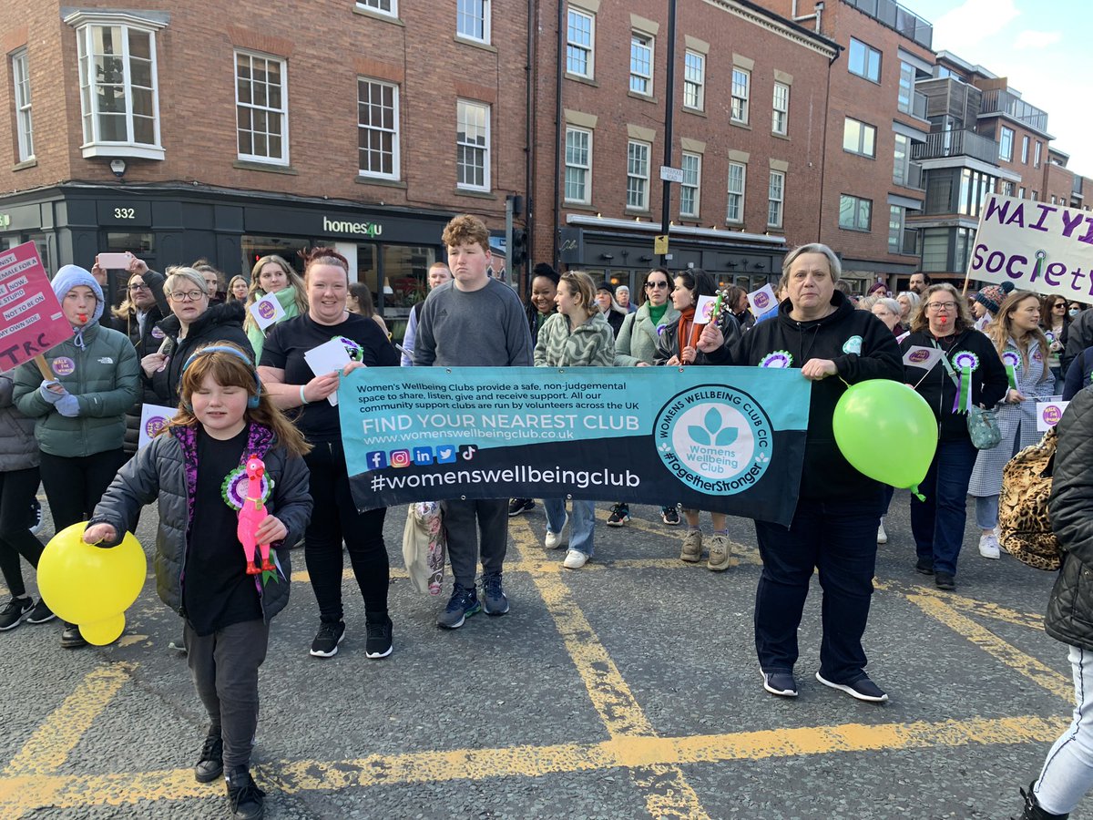 Here are some of the groups that walked for women today!!!!!
