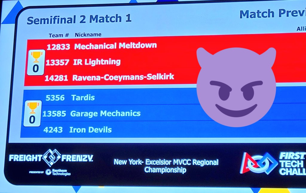 Your moment of #STEM: A bright and exciting afternoon watching #FTC Excelsior Finals and cheering our <a href="/PeekskillCSD/">Peekskill Schools</a> #IronDevils! Let's go #robots!