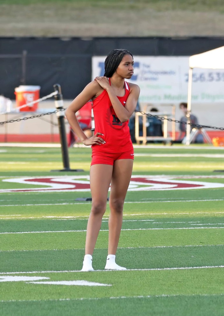 #1 7th grader in the Nation! 400m 58.2! Alivia U.