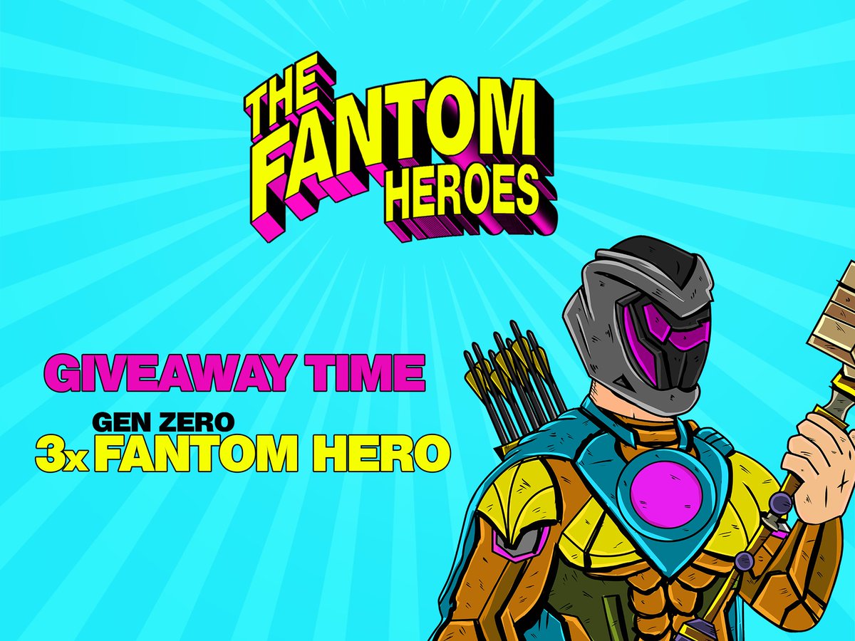 TheFantomHeroes's tweet photo. 🦸‍♂️Fantom Heroes Giveaway🦸‍♂️

3 Gen Zero Fantom Heroes up for grabs!

Requirements:
1⃣❤️&amp; RT this tweet
2⃣ Follow @TheFantomHeroes
3⃣ Join our discord➡️https://t.co/ZVufoLRlvY

4⃣ We'll also give away 3 Gen One Heroes to 3 people that tag 2+ DeFi lovers below💙

Ends in 48hrs!⏲️ https://t.co/8BhnFrFz8g
