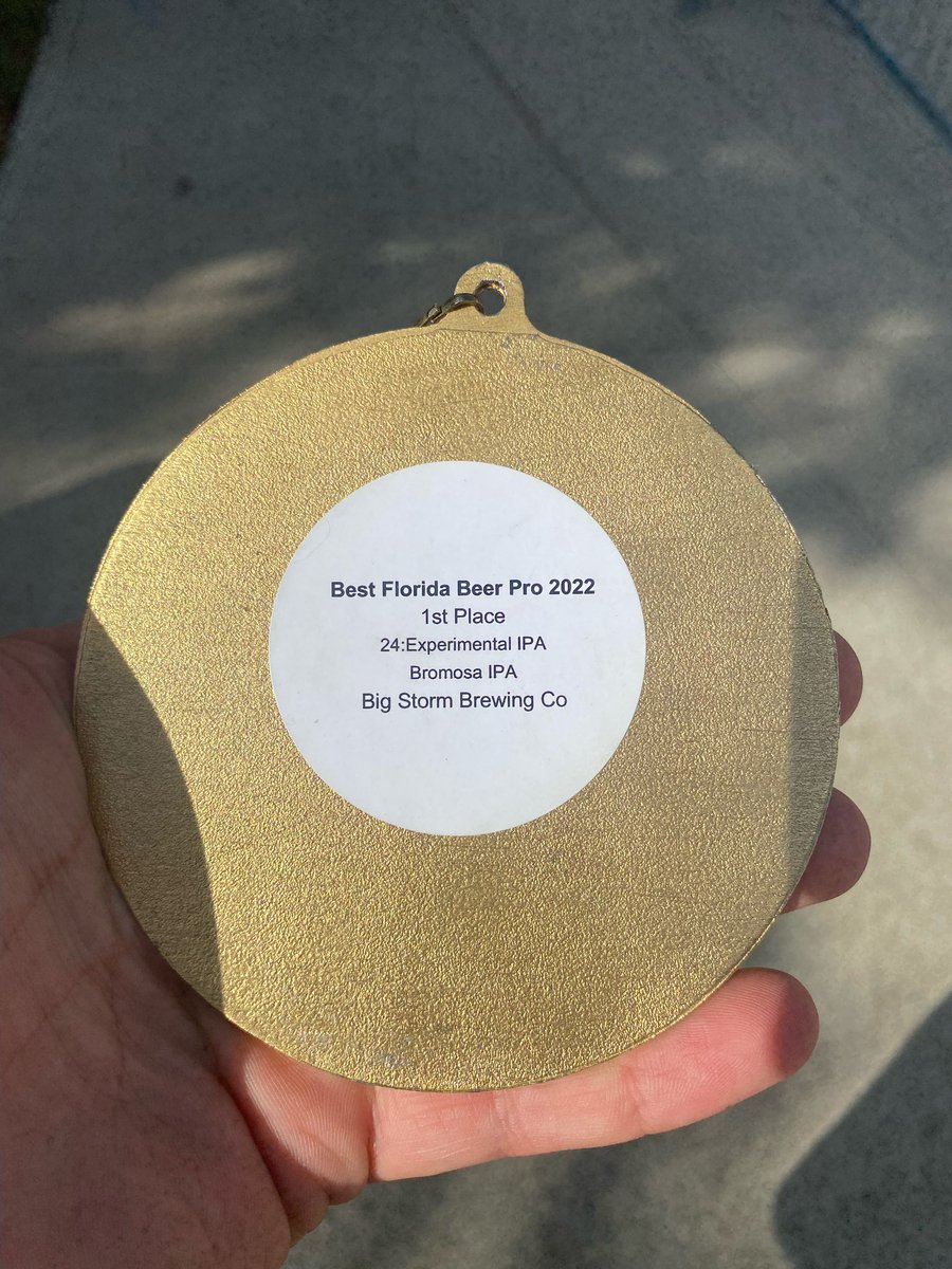Bromosa tastes like gold🥇 #bestfloridabeercomp