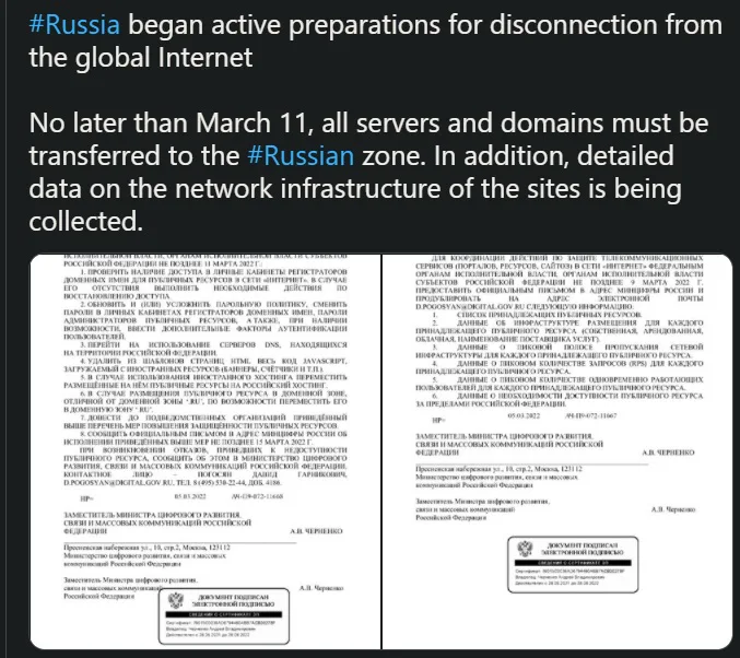 Phantom_3D's tweet photo. Special operation #Internyet next?
#ukraine #russia #war #internet #Zelenskiy https://t.co/jIaoLTb0q6