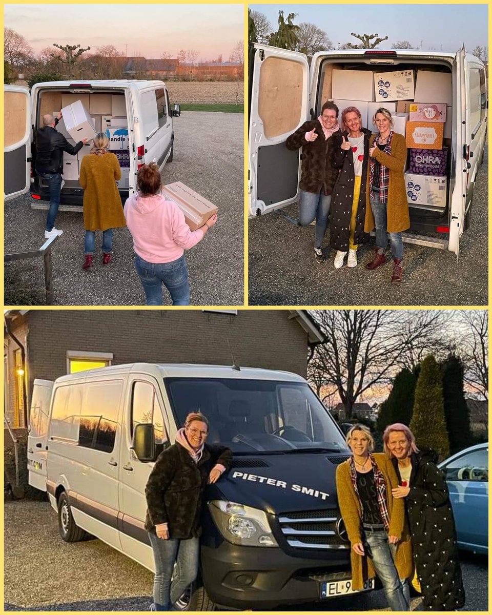 Wat een intensieve maar mooie dagen hebben we achter de rug maar het is gelukt. De bus zit bomvol. Nogmaals iedereen super bedankt 💙💛 #Oekraine