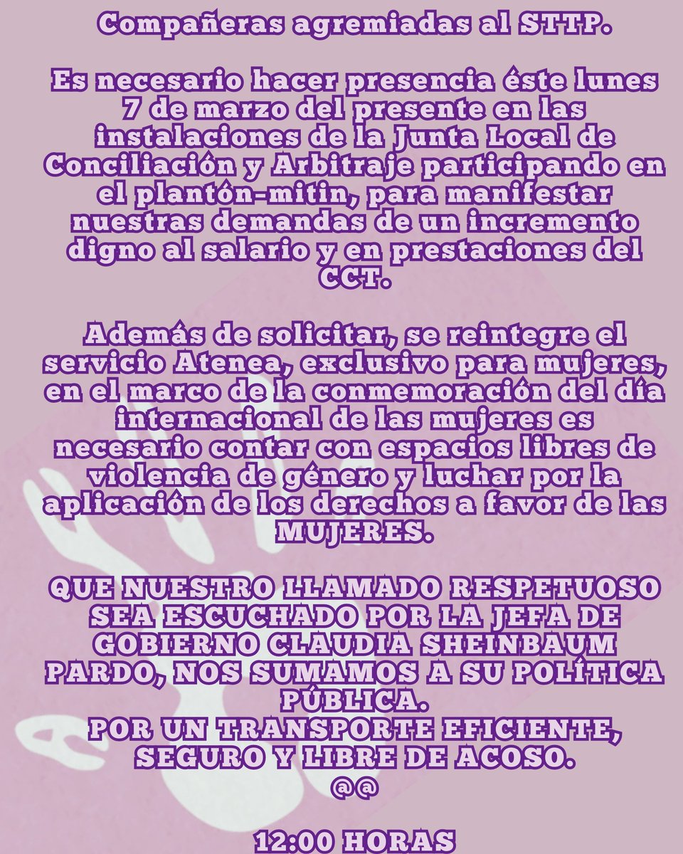 piggyazul's tweet photo. Compañeras sindicalistas @Claudia17020935 @Lauerik701126 @Lizbeth56840382 @orugahoy @Griseld92357319 @ADY_CAL_ @Verito2582 @AzucenaMaya5 
Mañana lunes 7, 12:⁰0hrs
Apoyemos las demandas de revisión contractual, manifestemos la necesidad del #servicioatenea
@HMBM_16 @CRISTOPEPE25 https://t.co/jp1VXVtqzl