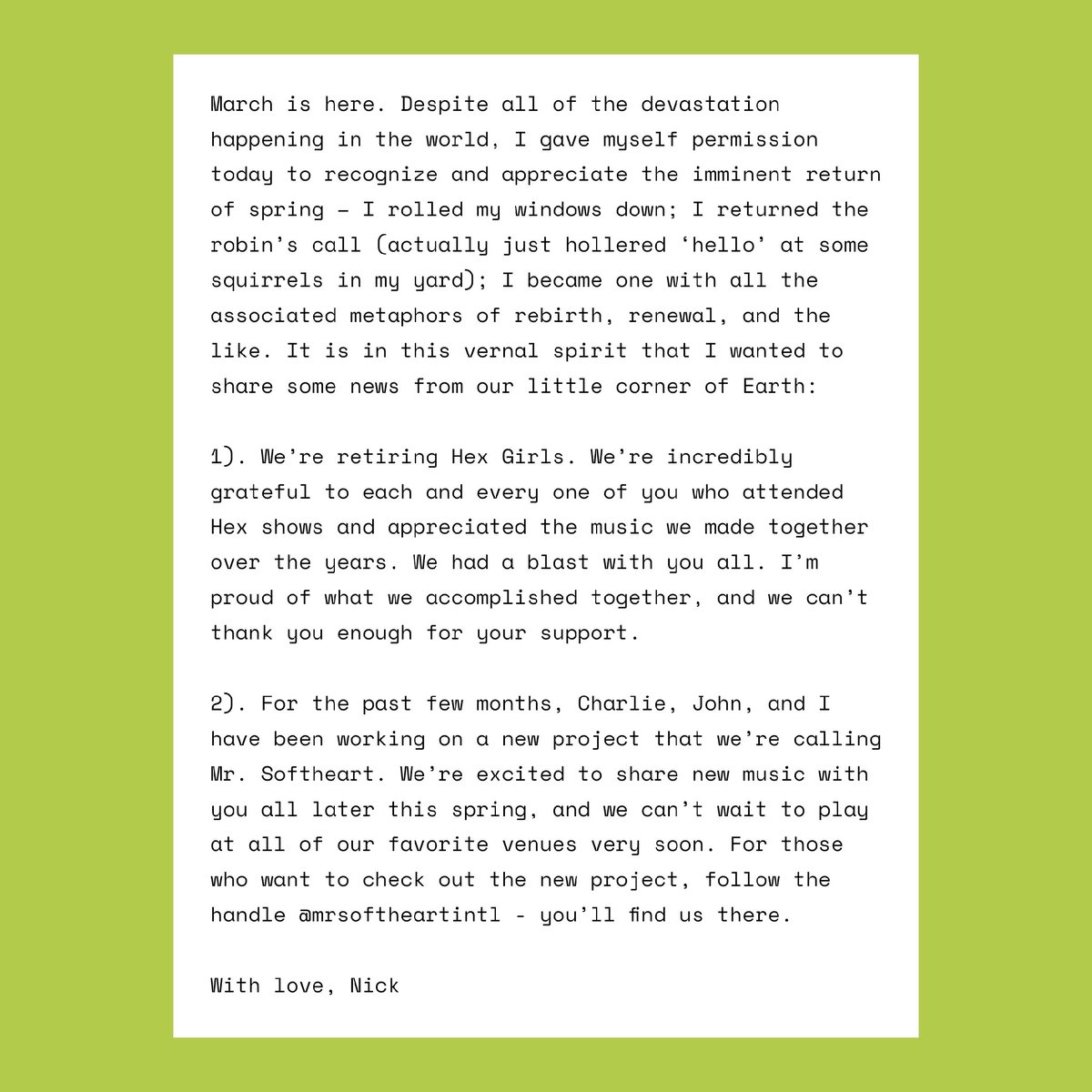 Hex Girls tweet media