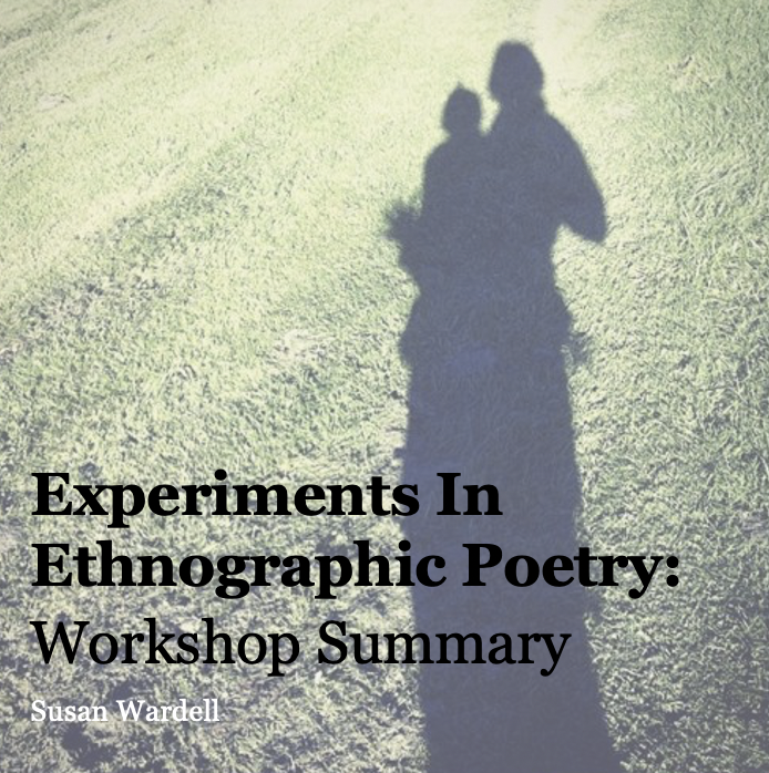 Unlazy_Susan's tweet photo. If you missed the Ethnographic Poetry workshop that I ran alongside @Aziakashmir, @Wesbrunson, &amp; Darcy Alexandra, in Jan (for @AmericanAnthro) you can now read a summary on the new SHA blog... incl info on writing exercises, and 12x poems by participants.

https://t.co/aGXykyvyXg https://t.co/kfAF1laOJ3