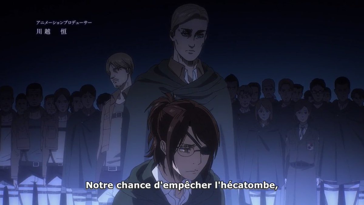 LouuPrtt's tweet photo. Spoil /!\  #ShingekiNoKyojin #ShingekiNoKyojinTheFinalSeasonPart2 
.
.
.
.
Encore un épisode incroyable avec des retours en arrière ou on voit que personne n’a oublié personne!! Cet épisode montre à quel pont jean est détruit mais reiner aussi 😩
Bref incroyable !!!! https://t.co/nwO6QyVeSt