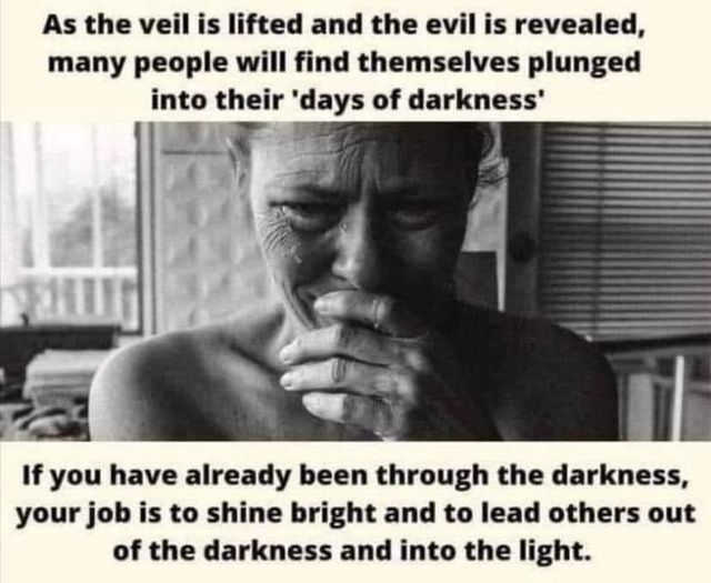 Hologurl's tweet photo. #daysofdarkness  #shineyourlight  #darknessintolight https://t.co/liNWDrxnP8