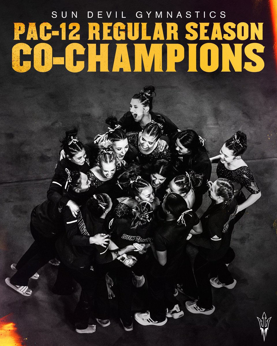 SunDevilGym's tweet image. PAC-12 REGULAR SEASON CO-CHAMPS‼️

For the first time ever, the Gym Devils get a share of the regular season title! 🎉🎉🎉