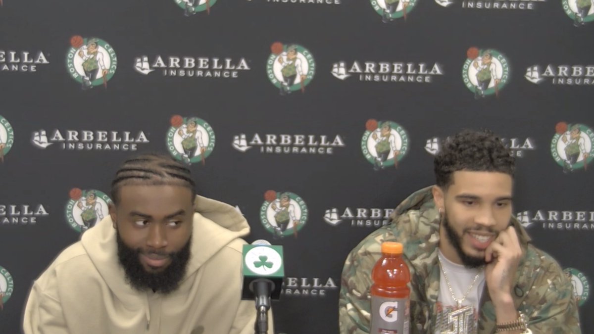 Jaylen Brown: “Today, this man to the left was unstoppable.”