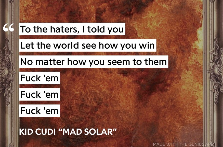 Humologist's tweet photo. Kid Cudi lyric of the day:
(Day 68) https://t.co/tu2ezSHlp7