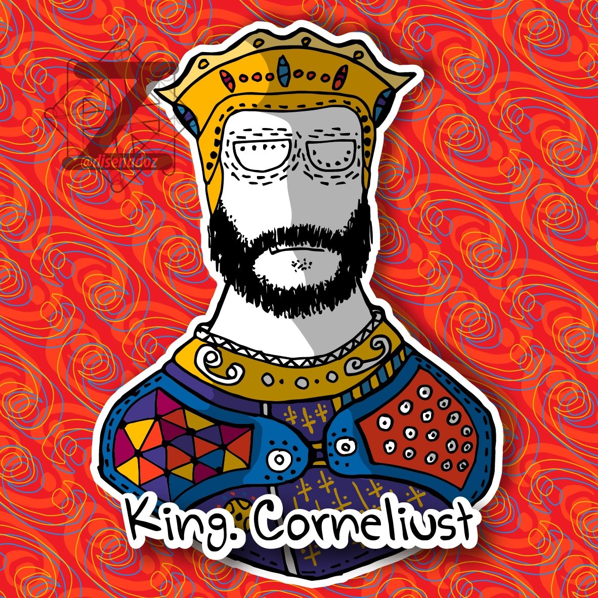 ⊙ king. Corneliust ⊙.
#conceptart #Illustrator #Colors #NFTCollection  #NFTCommunity #NFTs <a href="/opensea/">OpenSea</a>