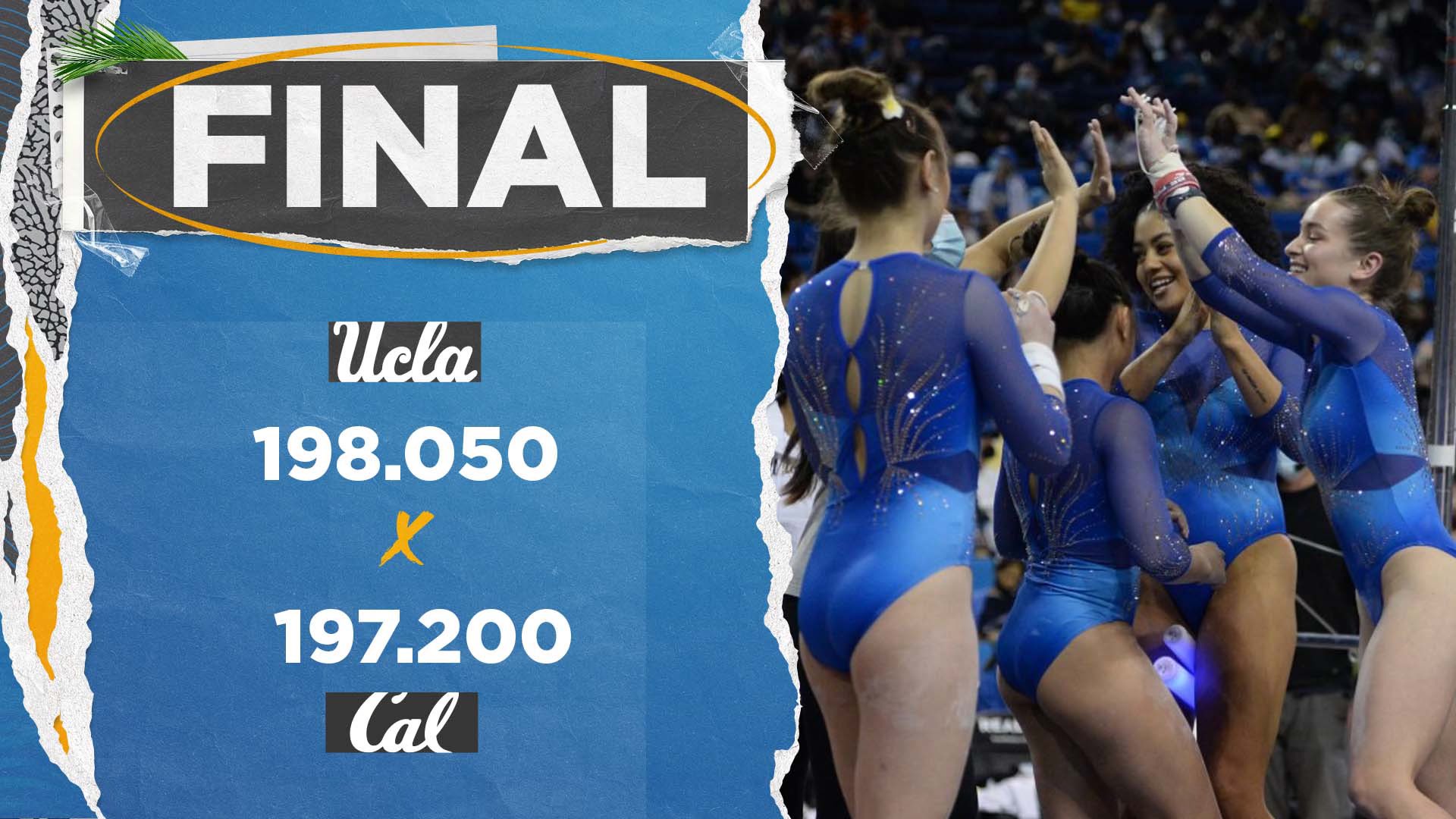 UCLA Gymnastics on Twitter "FINAL UCLA 198.050, California 197.200