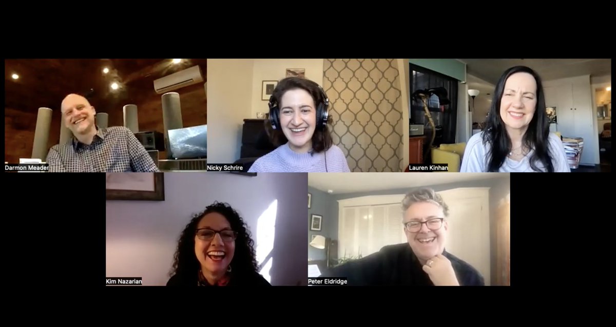 An absolute bloomin' TREAT! Thank you Darmon Meader, <a href="/LKinhan/">Lauren Kinhan</a>, <a href="/kimnazarian12/">Kim Nazarian</a> &amp; Peter Eldridge for your time, generosity and sensational humour. 34 years on &amp; <a href="/NYVoices89/">New York Voices</a> are a beacon of brilliance &amp; musicianship at the highest level. #comingmay