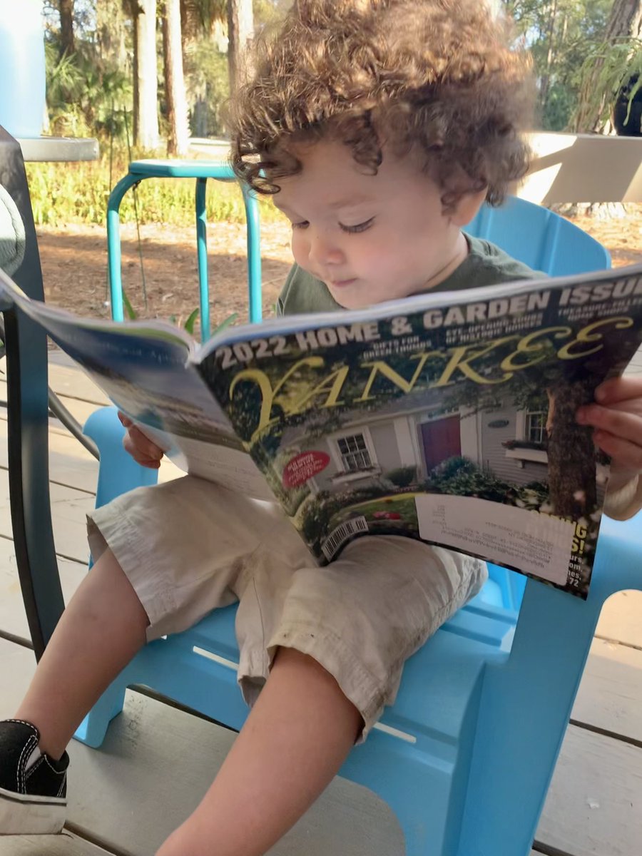 He’s growing up in SC so we need to start him young @yankeemagazine