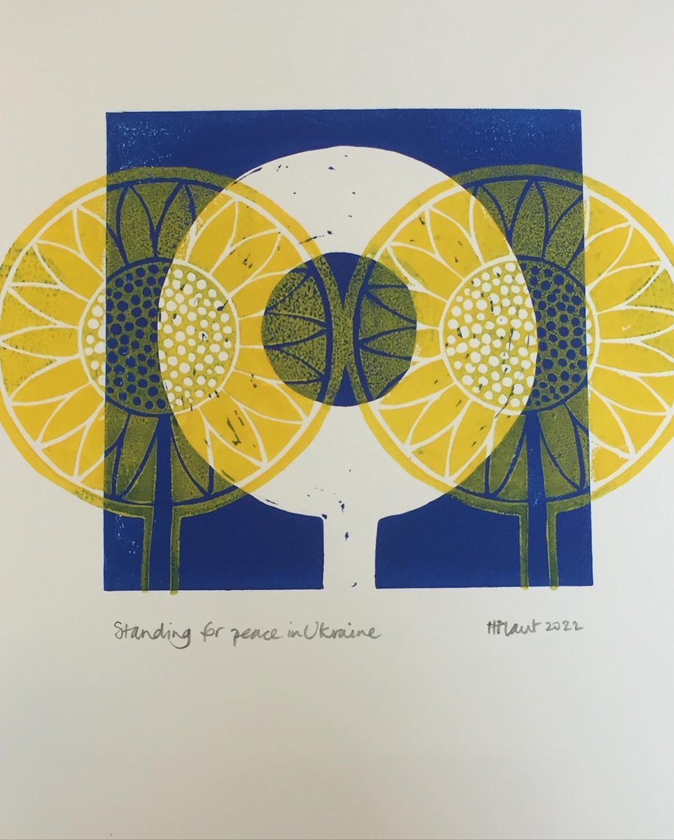 creative_helen's tweet photo. @HandmadeHour 2 prints for @britishredcross Ukraine appeal 🇺🇦 still available. Just £20 (+p&amp;p) DM me to purchase. 100% money goes to British Red Cross #printmakersagainstwar #printmaking #printmakersofinstagram #loveukraine  #supportukraine #prayforpeace #lovewins #lovewins🇺🇦 #britishredcross https://t.co/SlRhpl348R