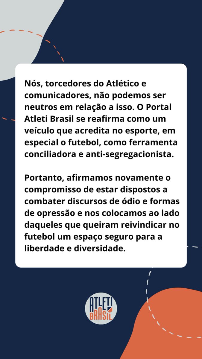 COLDCARDwalletH's tweet photo. 🚨 Queremos aproveitar o momento de audiência para deixar nosso posicionamento sobre o episódio de racismo no jogo da UYL na última semana.

Em um momento de tanta violência no futebol, nos colocamos, mais uma vez, contra esse ambiente opressor. https://t.co/5P0PedoKye