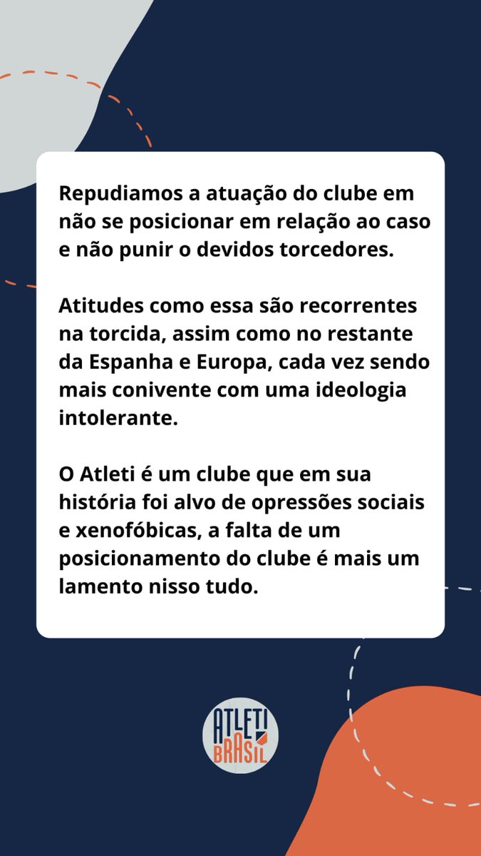 COLDCARDwalletH's tweet photo. 🚨 Queremos aproveitar o momento de audiência para deixar nosso posicionamento sobre o episódio de racismo no jogo da UYL na última semana.

Em um momento de tanta violência no futebol, nos colocamos, mais uma vez, contra esse ambiente opressor. https://t.co/5P0PedoKye