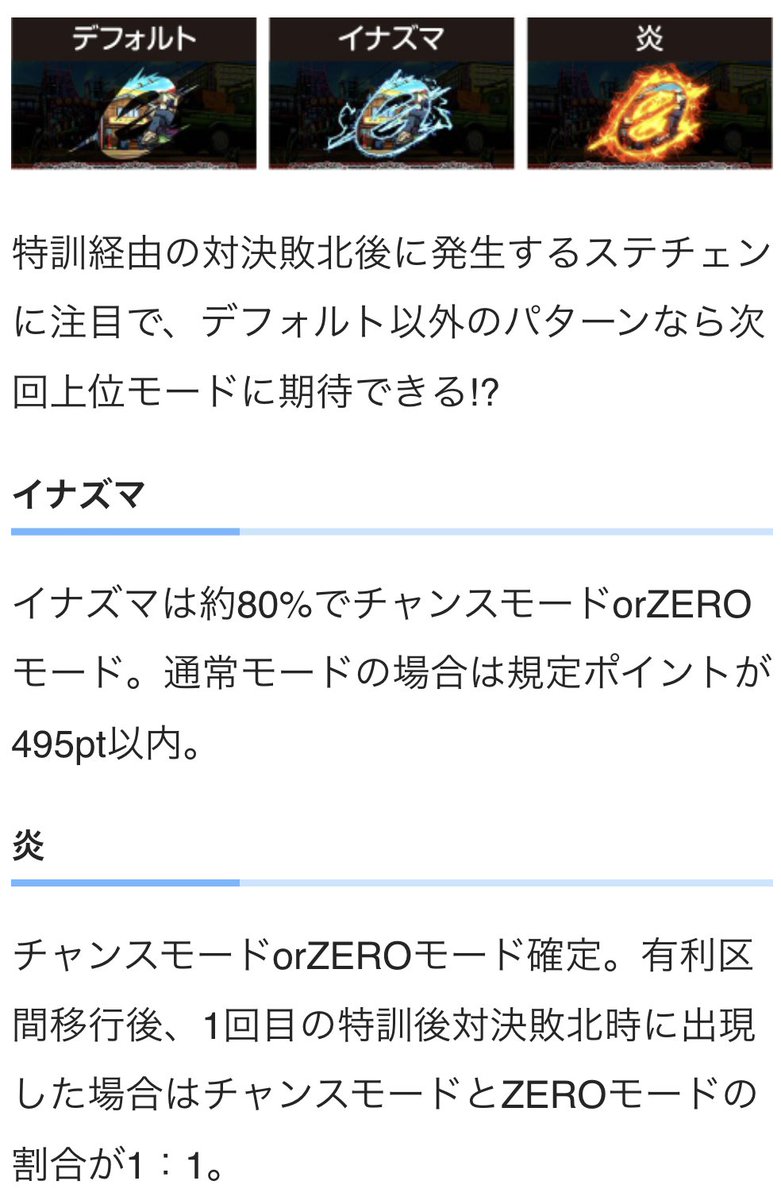 更新のお知らせです 【S番長ゼロ】 ✓ステチェンイナズマは約80%で上位