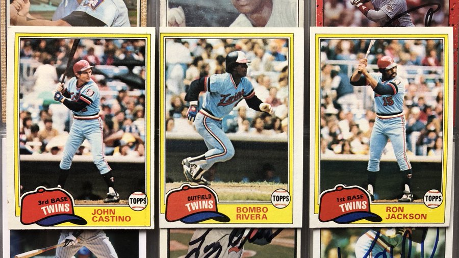 TwinsAlmanac's tweet photo. Retweet for a chance to win these 1981 @Topps John Castino, Bombo Rivera, and Ron Jackson cards. #MNTwins https://t.co/JDr01sDQLN