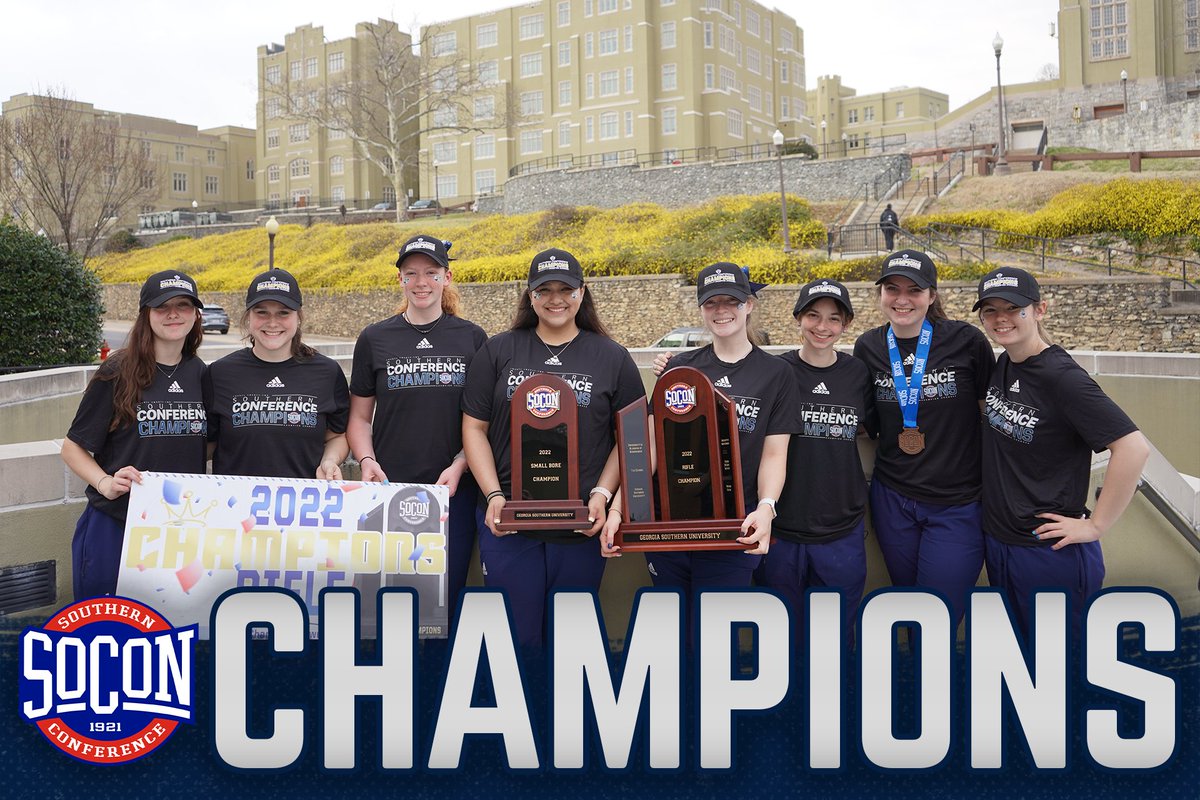 GSAthletics_RF's tweet photo. Hey Siri, play "We Are The Champions" by Queen. 🏆

#HailSouthern | #SoConRIFLE https://t.co/fZwgKkap2c