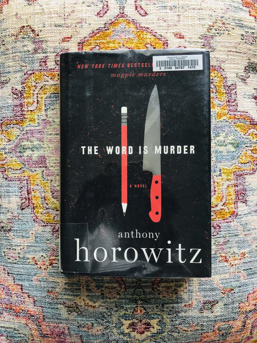 It’s the perfect cloudy day (1 C) outside to start my first of #Britishmurdermysteries by ⁦@AnthonyHorowitz⁩ #thewordismurder #goodreads Can’t wait to get my hands on all his novels in this series📚 ⁦@OmahaLibrary⁩