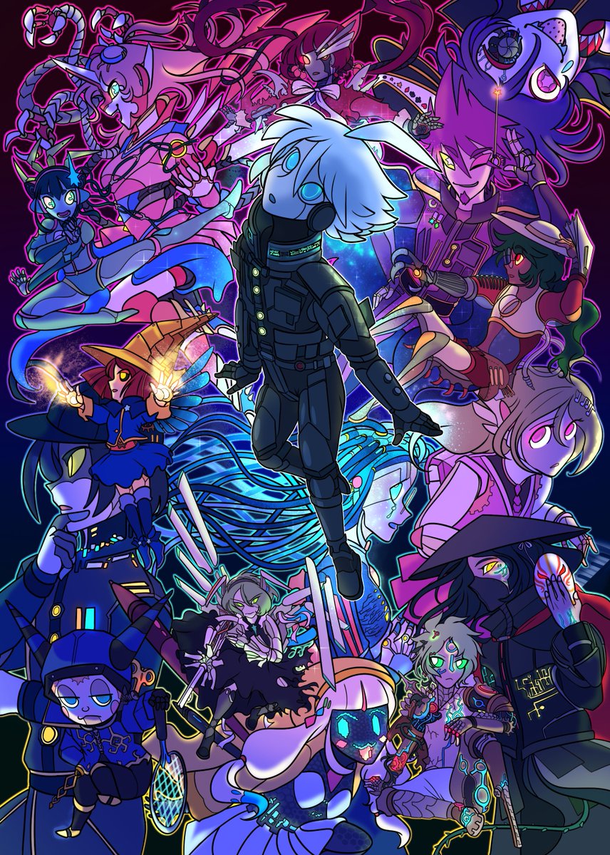 🤖⚡️ "What if.. Everyone was the Ultimate Robot ?"🔋💡
My second piece for the <a href="/kiibozine/">This is My Voice! ⚡️ Shipping!</a> ! This was such a blast to be part of it! ❤️💙💛