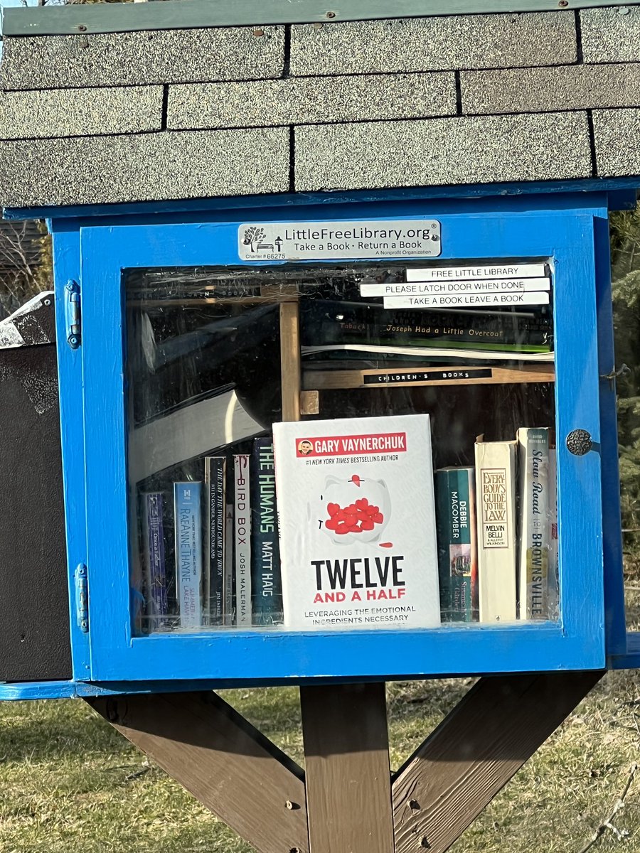 Spent the afternoon donating <a href="/garyvee/">Gary Vaynerchuk</a>’s books to the #LittleFreeLibrary across town.