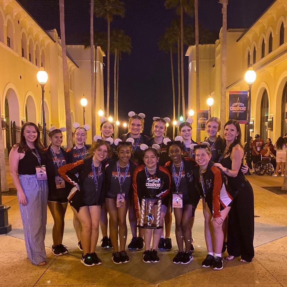 Congrats to @UVHighsteppers who were 2nd place Kick Champions at Contest of Champions Nationals!! Also, special congrats to the officers who were 4th place in Jazz and 5th place in Lyrical!!! ❤️🤍🖤