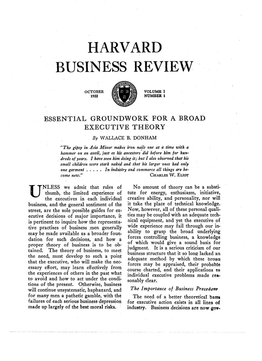 Há exatos 100 anos, a Harvard Business Review (HBR), a mais importante revista de Administração, era lançada em 1922.

Você provavelmente já leu diversos artigos da HBR. Qual é o seu preferido ou foi o mais relevante/inspirador?