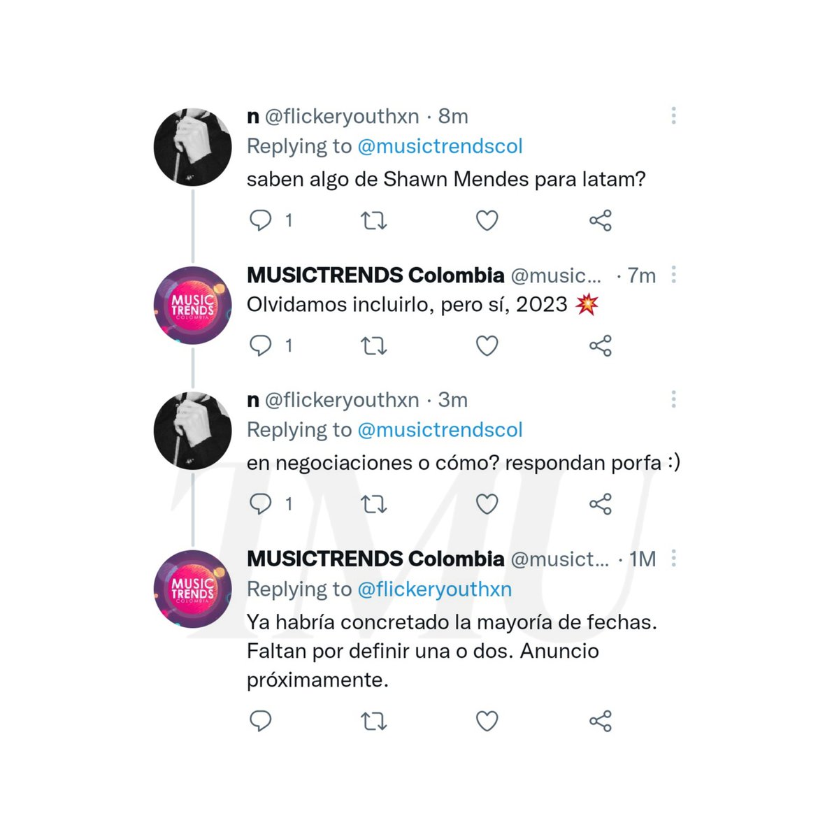 TMUOnTour's tweet image. #RUMOR: LATAM WTWT 2023

According to MusicTrends Colombia, Shawn Mendes will be touring Latam with Wonder: The World Tour in 2023 and most of the dates are already set except for a couple. Also, the announcement is coming SOON.

— Reminder to wait for smth official from SM team.