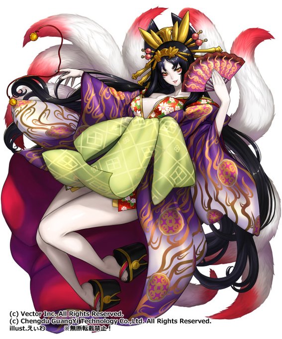 殺生石が割れたそうで、ヘクサウォーズで描いた「玉藻前(妲己」をのっけます
#九尾の狐 #殺生石 #玉藻前 