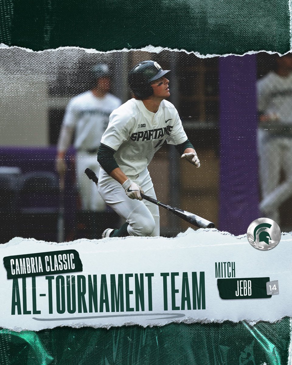 Michigan State Baseball (@msubaseball) on Twitter photo Congrats to Trent Farquhar, Mitch Jebb & Zaid Walker on being named to the <a href="/CambriaSurfaces/">CambriaSurfaces</a> Classic All-Tournament Team!
#GoGreen | #CambriaCollegeClassic |
<a href="/trentjf7/">Trent Farquhar</a> | <a href="/jebb_mitch/">Mitch Jebb</a> | <a href="/zwalk3/">Zaid Walker</a> Congrats to Trent Farquhar, Mitch Jebb & Zaid Walker on being named to the <a href="/CambriaSurfaces/">CambriaSurfaces</a> Classic All-Tournament Team!
#GoGreen | #CambriaCollegeClassic |
<a href="/trentjf7/">Trent Farquhar</a> | <a href="/jebb_mitch/">Mitch Jebb</a> | <a href="/zwalk3/">Zaid Walker</a>
