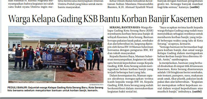 Kegiatan Warga Kelapa Gading RW 10 KSB Banten