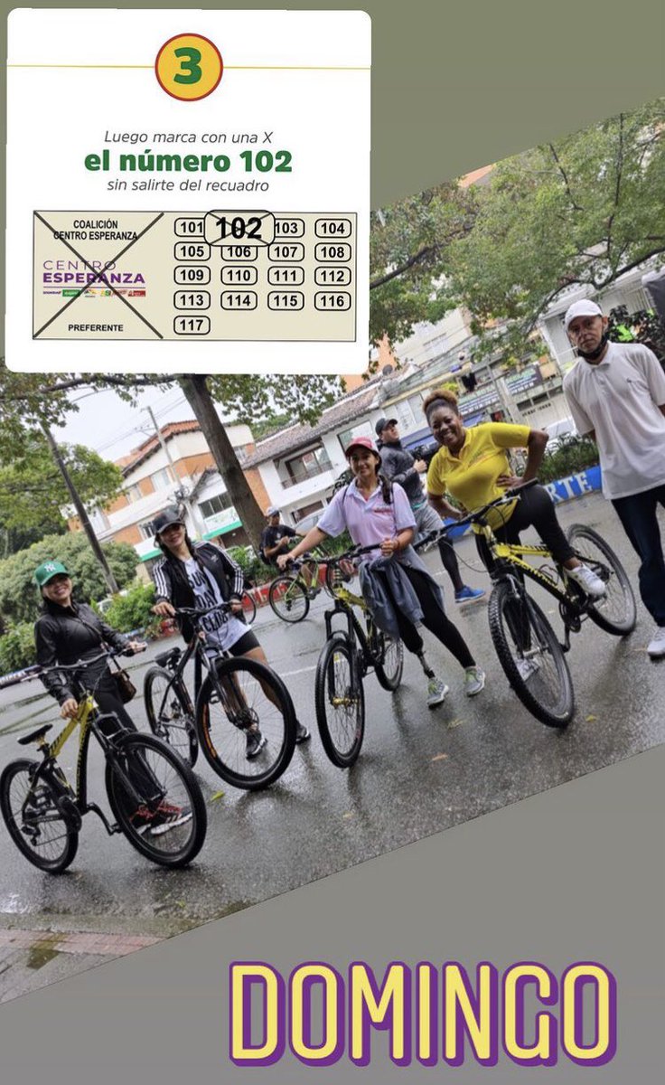 chechymurillo's tweet photo. ¡No hay nada mejor que seguir teniendo alma de niño! 

Hoy recorriendo las calles en bicicleta de la mano de grandes personas que se suman a este proyecto político donde queremos una Antioquia Sin Límites #camara #CoalicionCentroEsperanza #marca102 #Antioquia #13marzo https://t.co/xXoF6A5zEl