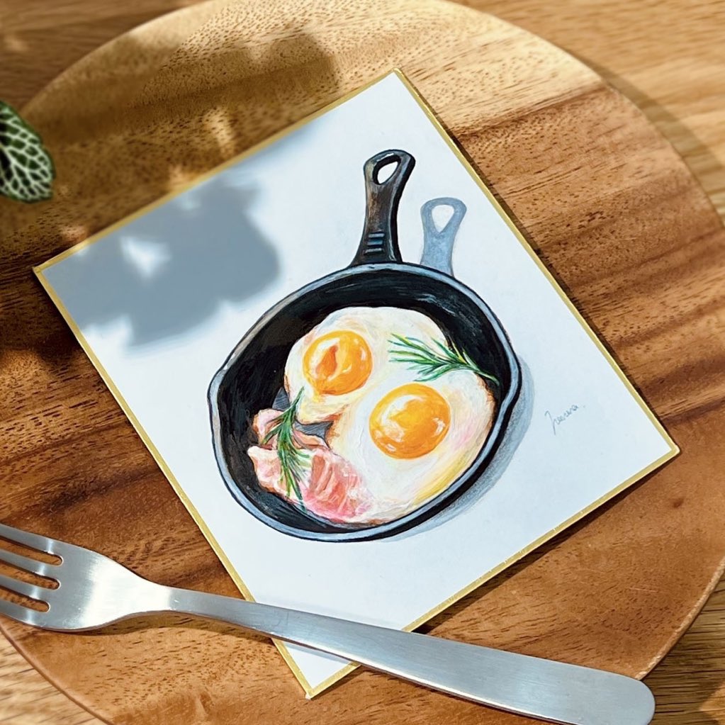 haruna_macpro's tweet photo. 絵の具とかで描いたリメイク🍳🍴 https://t.co/cs4ps4HPYc