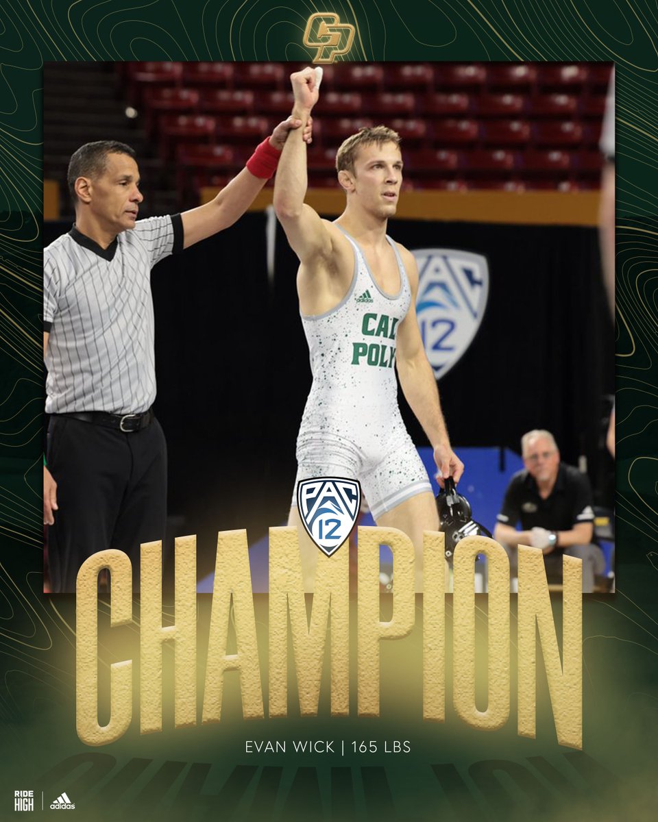 🏆Evan Wick is your PAC-12 Champion at 165lb 🏆