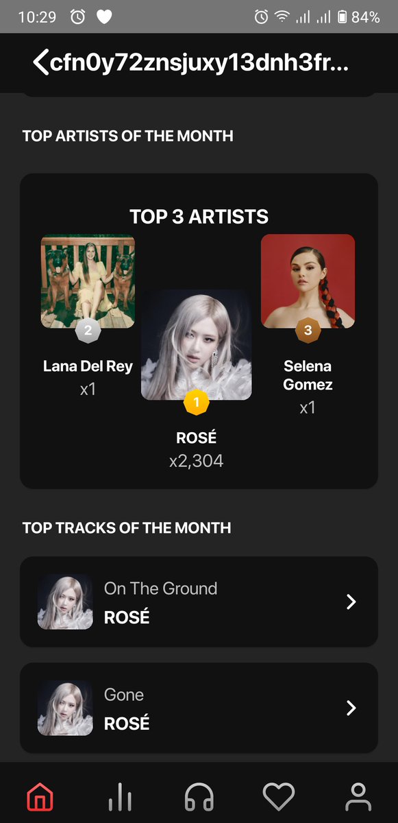 Hong biết bạn top 1 stream Spotify có liên kết app Renaissance có dùng tít te không? Tạo playlist để stream nhớ xen kẽ các bài hát của nghệ sĩ khác, bài live đồ vô thì spotify mới tính chứ cứ đè mỗi -R- mà cày thế này thì bị đánh dấu là robot không dc tính đâu 😭