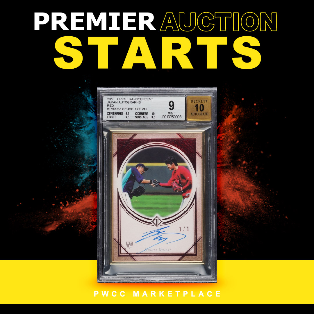 gradingservices's tweet photo. 【PWCC MARCH PREMIER AUCTION】
オークション開始⚡

グレサ代行カードはインスタをCHECK！！
https://t.co/ESJUmuYS0Q…

#グレサで販売 #gradingservices #グレサで鑑定 #PSA鑑定 #BGS鑑定 #CSG鑑定 #CGC鑑定 #grading #MTG #ohtani #ichiro https://t.co/YDB49BzHd7
