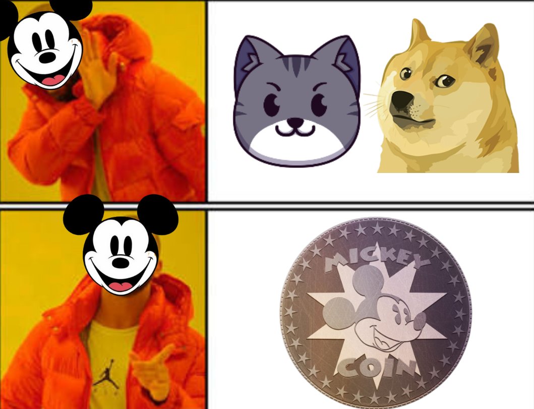 MickeyCoinBSC's tweet photo. There's a new trend in town 🐭🪙

#MickeyCoin #Mickey #MickeyMouse #Dogecoin @dogecoin #Catcoin @Catcoinbsc #CATCOINARMY #DogeArmy #Doge #crypto #BSC #babydoge https://t.co/4fCtBRQZ5f