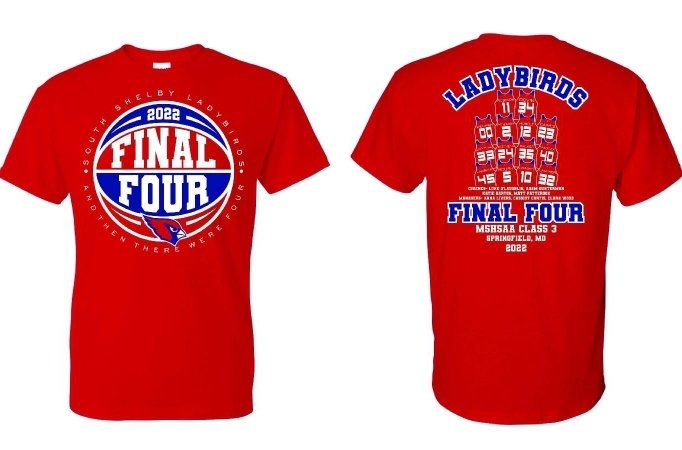 SSCoachWilt's tweet photo. South Shelby Ladybirds Final 4 T-shirts. Contact Audra at audra@linemanbarn.com for purchase details. https://t.co/vvwsVIOQUo