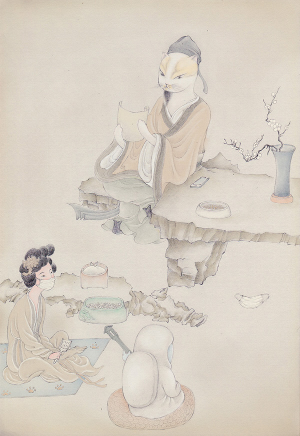 CosmoChamber's tweet photo. ARTIST PROFLE 3

TONG, illustrator, professional maker of picture books, editor of manga and picture magazines. The characters that she created are as elegant and fascinating as her inventive use of classical ink painting techniques. https://t.co/zq7exsk5ec