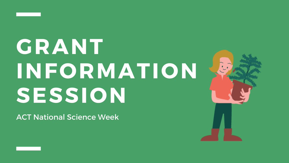 Learn more about the ACT National Science Week1 grants and receive personalised advice on your event at our information session.
Monday 21 March, 5.30-6.30pm on Zoom. Register online at bit.ly/3Cn2Man