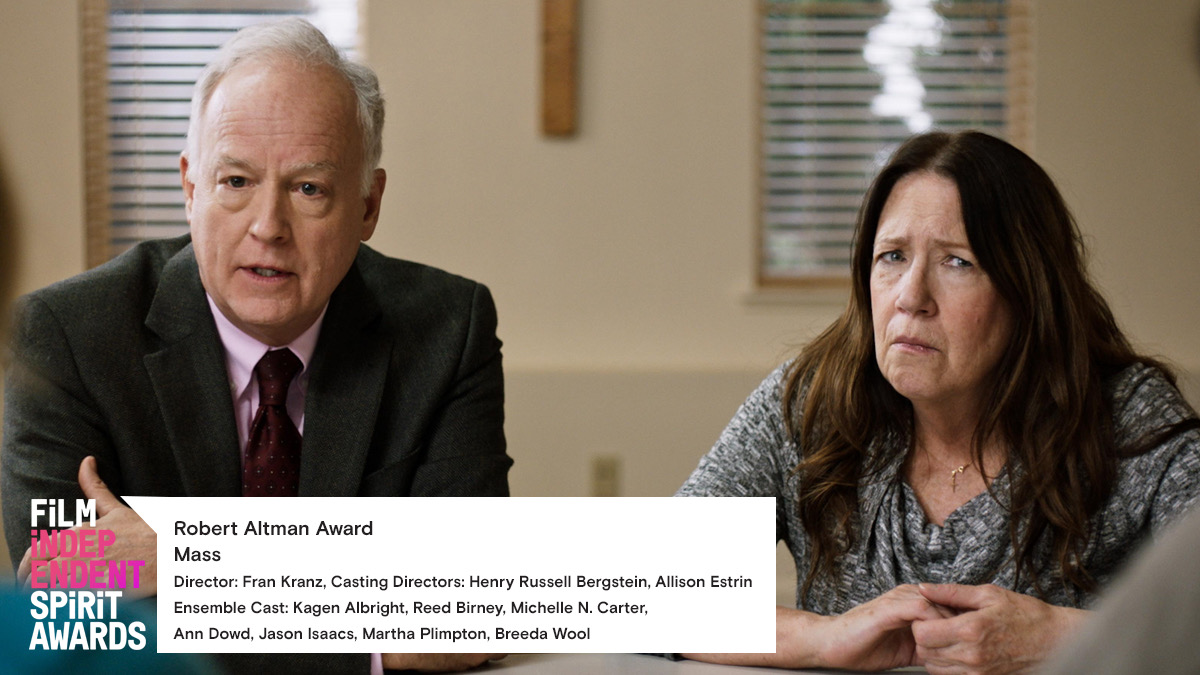 filmindependent's tweet image. The winner of the #RobertAltmanAward is @MassTheMovie, Directed by @FranKanz.